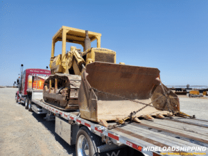 Transporting a 1978 CAT 977L crawler dozer