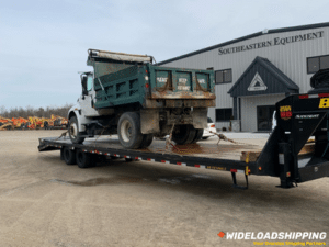 Shipping a 2012 International dump truck 