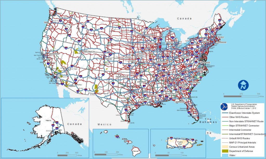 Road conditions and highway weather map.