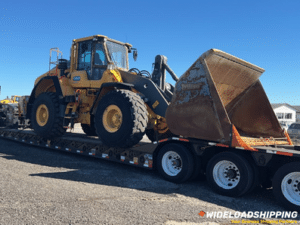 Volvo L180H wheel loader transport